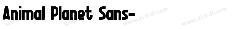 Animal Planet Sans字体转换